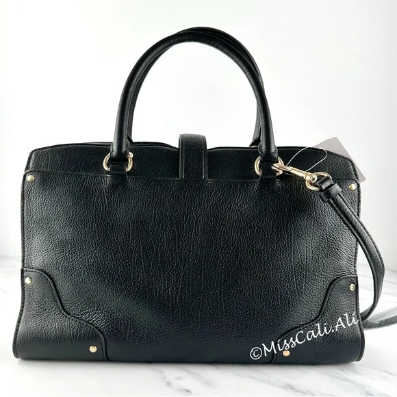 NWT COACH Mercer 30 Satchel Crossbody Bag Black - Picture 9 of 16